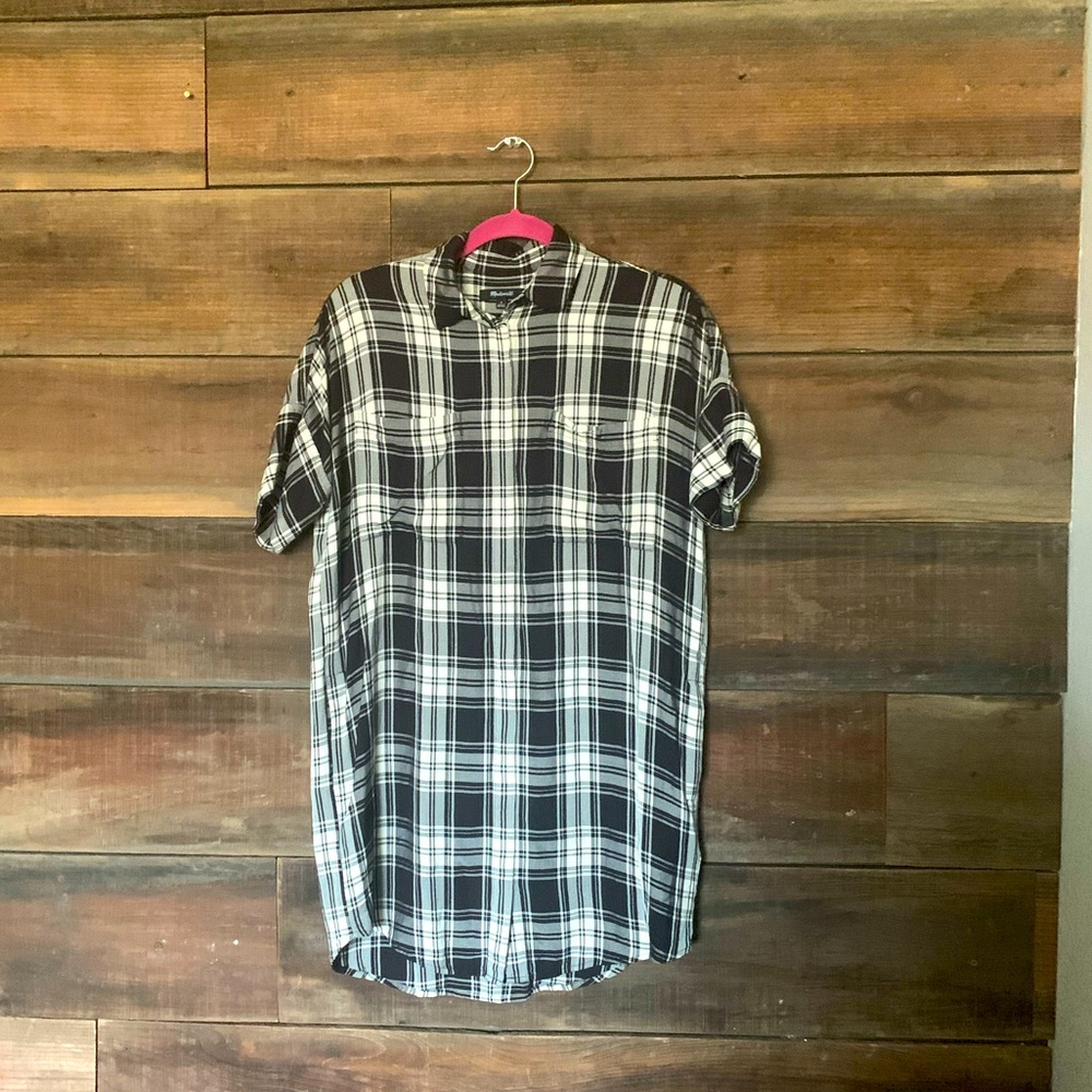 Madewell Plaid Shirtdress